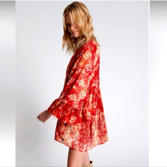 One Teaspoon Babylon Magique Mini Babydoll Dress Medium - Picture 2 of 16